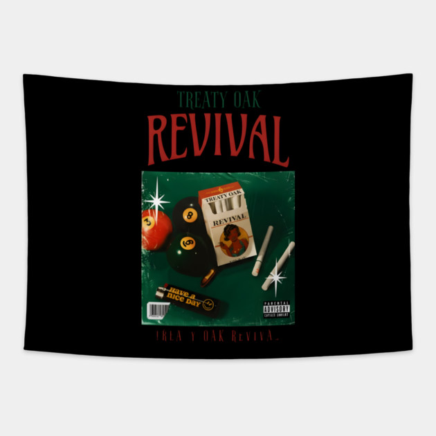 Treaty Oak Revival Tapestry by dtr_art