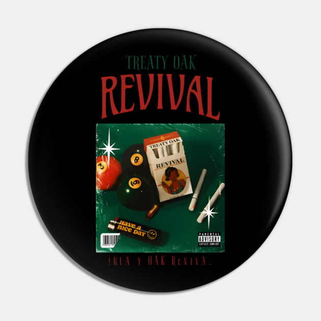 Treaty Oak Revival Pin by dtr_art