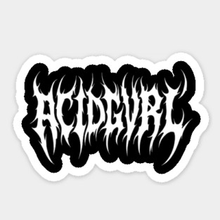 2026 ACIDGVRL LOGO Sticker