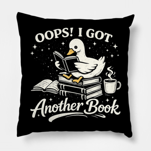 Oops! I Got Another Book Reader Book Lover Pillow by ArtistTee ⭐⭐⭐⭐⭐