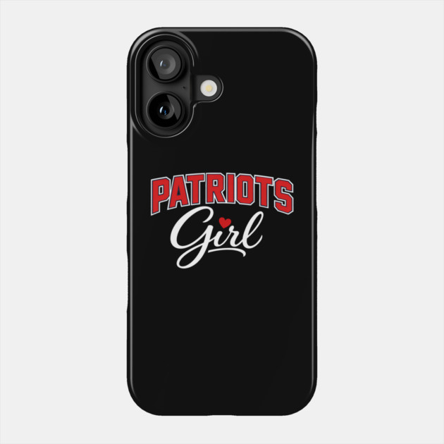 Patriots Girl New England Football Fan Women Phone Case by ArtistTee ⭐⭐⭐⭐⭐