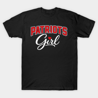 Patriots Girl New England Football Fan Women T-Shirt