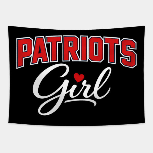 Patriots Girl New England Football Fan Women Tapestry by ArtistTee ⭐⭐⭐⭐⭐