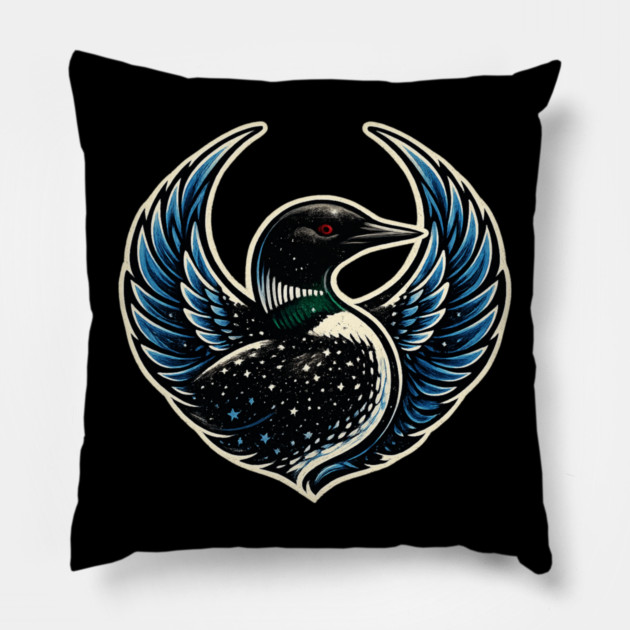 Common Loon Birdwatcher Nature Lover Pillow by ArtistTee ⭐⭐⭐⭐⭐