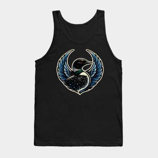 Common Loon Birdwatcher Nature Lover Tank Top by ArtistTee ⭐⭐⭐⭐⭐