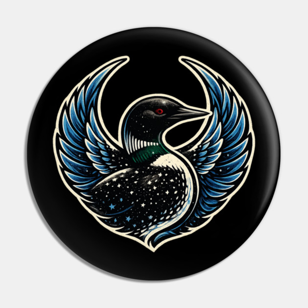 Common Loon Birdwatcher Nature Lover Pin by ArtistTee ⭐⭐⭐⭐⭐