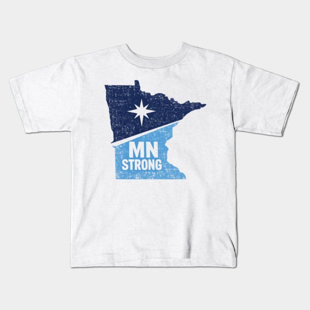 MN Strong Minnesota State Pride Minnesotan Resident Kids T-Shirt by ArtistTee ⭐⭐⭐⭐⭐