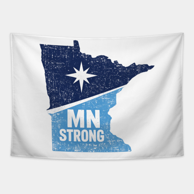 MN Strong Minnesota State Pride Minnesotan Resident Tapestry by ArtistTee ⭐⭐⭐⭐⭐
