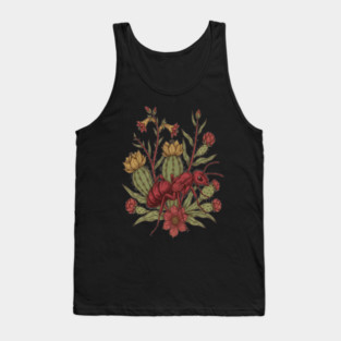 Red Velvet Ant Art for Insect Enthusiasts Tank Top