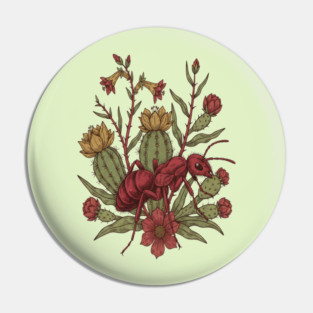 Red Velvet Ant Art for Insect Enthusiasts Pin