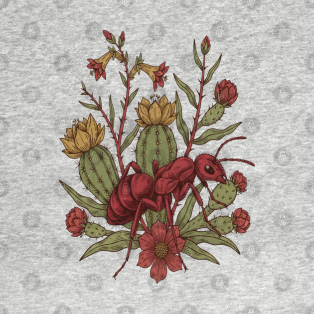 Red Velvet Ant Art for Insect Enthusiasts by BirdsnStuff