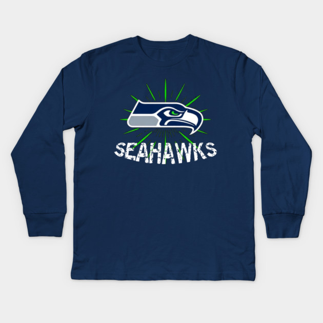 Football-Fan-Seattle Kids Long Sleeve T-Shirt by aziz's Store 10