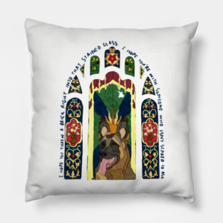 The Great Divide stained glass Pillow