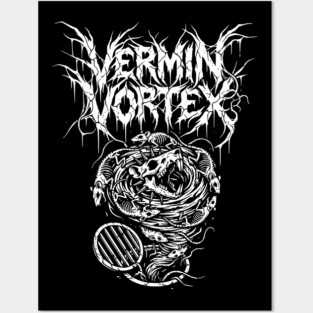 Vermin Vortex Death Metal Logo Design Posters and Art