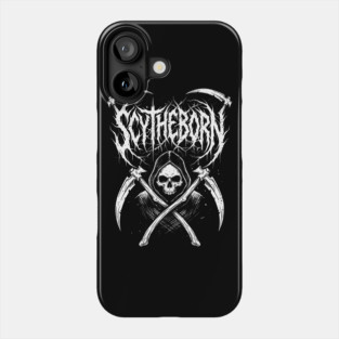 Scytheborn – Grim Reaper Death Metal Design Phone Case