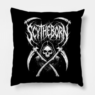 Scytheborn – Grim Reaper Death Metal Design Pillow