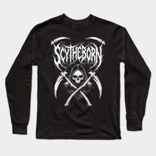 Scytheborn – Grim Reaper Death Metal Design Long Sleeve T-Shirt