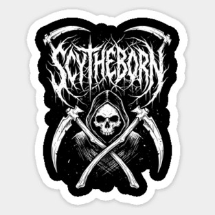 Scytheborn – Grim Reaper Death Metal Design Sticker