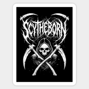 Scytheborn – Grim Reaper Death Metal Design Magnet
