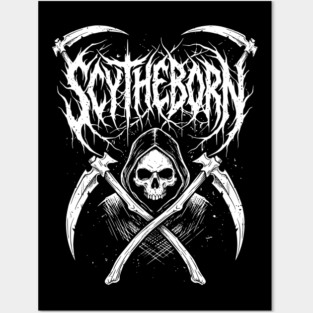 Scytheborn – Grim Reaper Death Metal Design Posters and Art