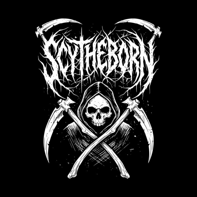 Scytheborn – Grim Reaper Death Metal Design by Designed By Marty