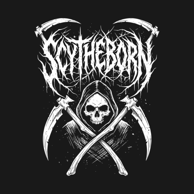 Scytheborn – Grim Reaper Death Metal Design by Designed By Marty