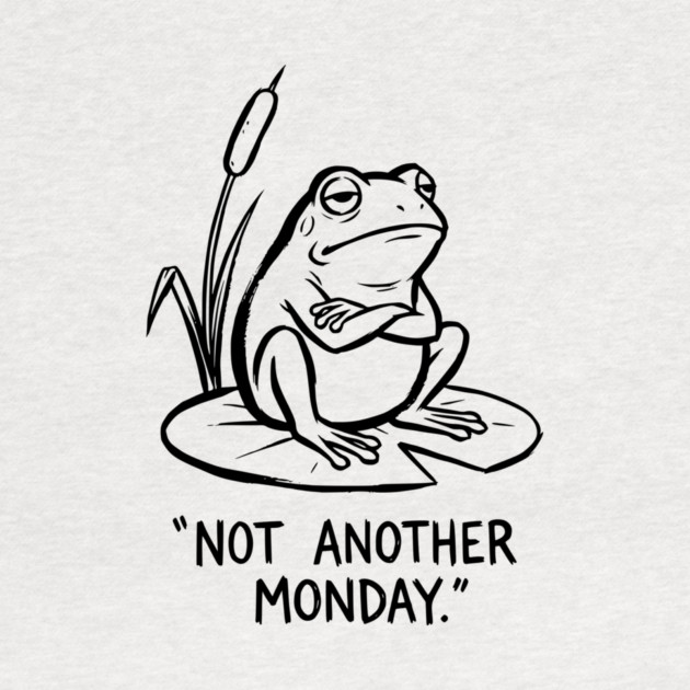 Grumpy Frog - Mondays Suck by Designed By Marty