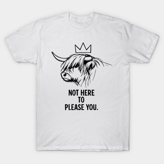 Regal Cow Wisdom for Introverts T-Shirt by Designed By Marty