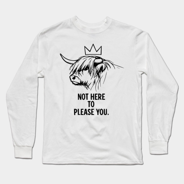 Regal Cow Wisdom for Introverts Long Sleeve T-Shirt by Designed By Marty