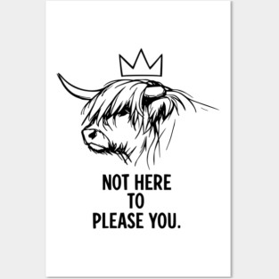Regal Cow Wisdom for Introverts Posters and Art