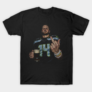Humor Middle Finge  Sam darnold Vintage White 90s T-Shirt