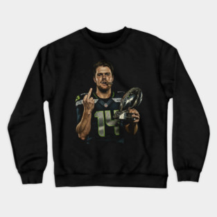 Meme  Middle Finge  Sam darnold Vintage Crewneck Sweatshirt