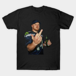 Meme Sam darnold Middle Finge bLACK 90s T-Shirt