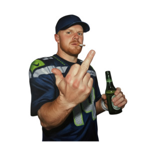 Meme Sam darnold Middle Finge bLACK 90s Magnet