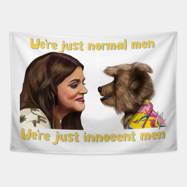 CBBC: We're Just Normal Men Tapestry by 51Deesigns