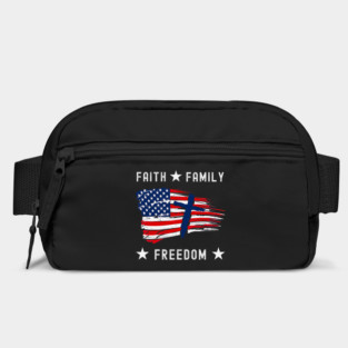 Faith Family Freedom America Patriotic Christian Bag