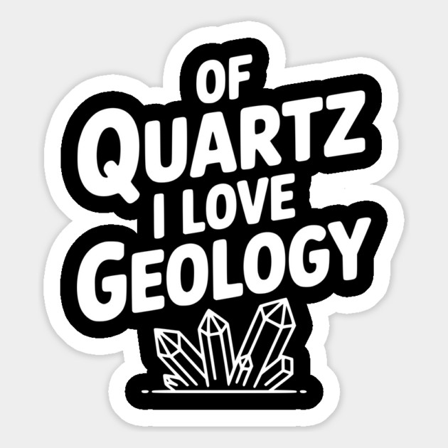 Of Quartz I love Geology Magnet by Frank Ring