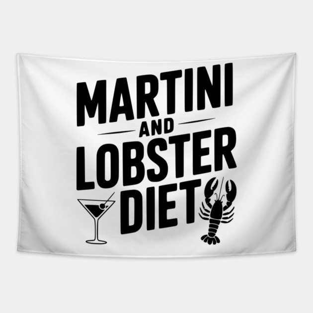 Martini and Lobster Diet Tapestry by Frank Ring