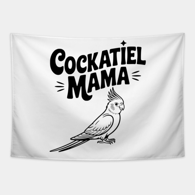 Cockatiel Mama Tapestry by Frank Ring