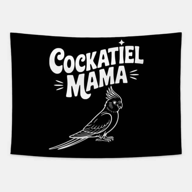 Cockatiel Mama Tapestry by Frank Ring