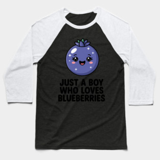 Just a Boy Who Loves Blueberries Baseball T-Shirt