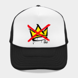 No Kings Crown Anti-Authority Protest Art Hat