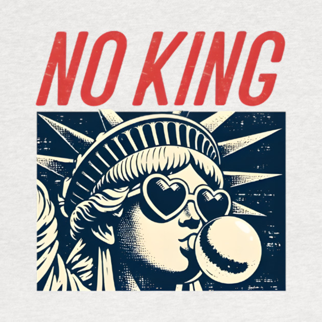 No King Freedom Pop Art Illustration with Retro Style by anas ouarid