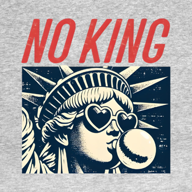 No King Freedom Pop Art Illustration with Retro Style by anas ouarid