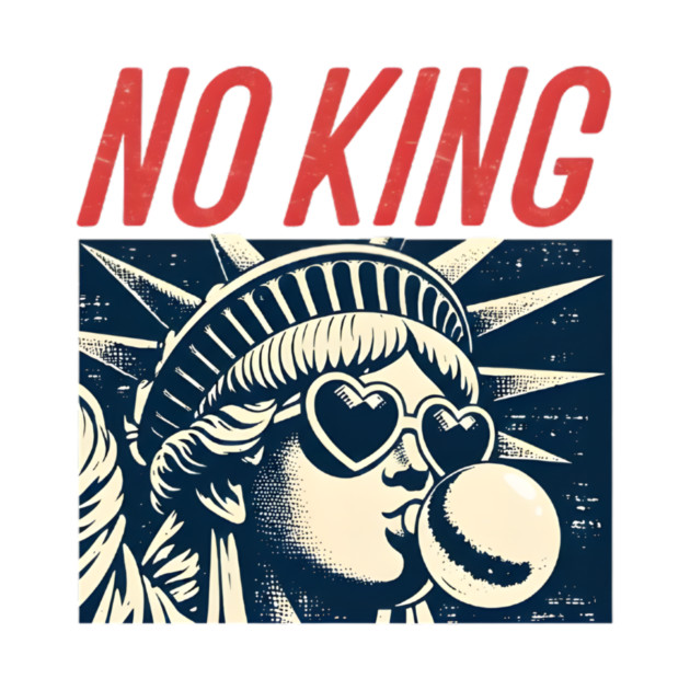 No King Freedom Pop Art Illustration with Retro Style by anas ouarid