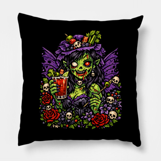 Blood Mary Fairy Pillow by H. R. Sinclair