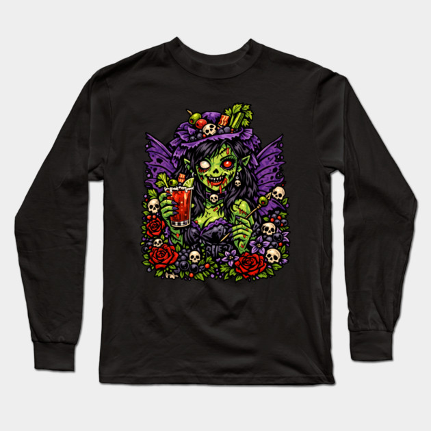 Blood Mary Fairy Long Sleeve T-Shirt by H. R. Sinclair