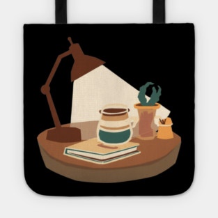 Vintage Reading Corner Coffee Tote