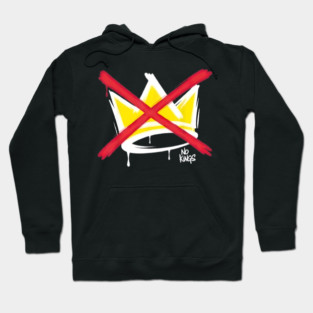 No King Crown Graphic – Anti Authority Street Art Design Hoodie