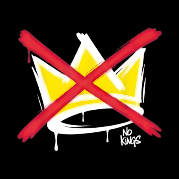 No King Crown Graphic – Anti Authority Street Art Design by anas ouarid